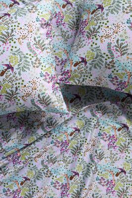 Organic Cotton Sateen Printed Sheet Set