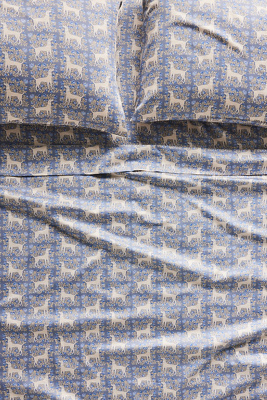 Organic Cotton Sateen Printed Sheet Set, king