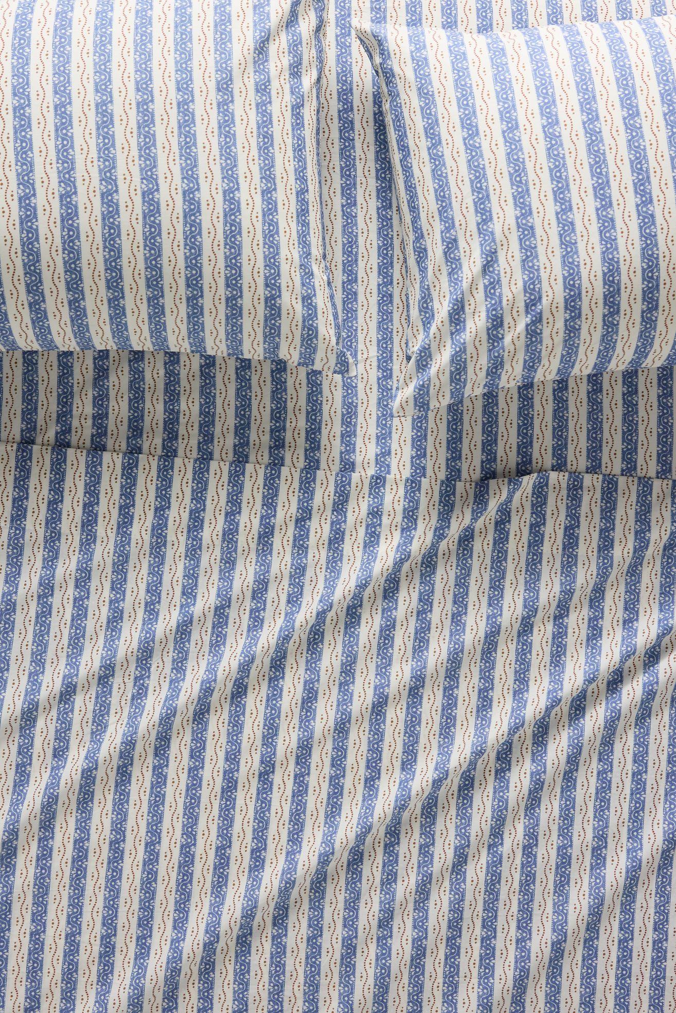 Organic Cotton Sateen Printed Sheet Set - Blue Ivy, King