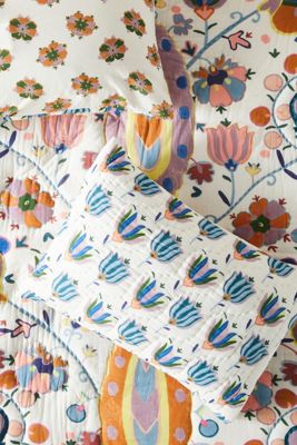 Gertrude Cotton Printed Shams, Set of 2