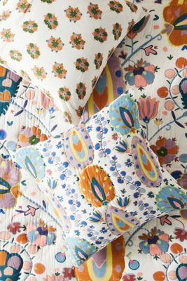 Gertrude Cotton Printed Euro Sham
