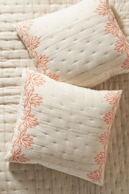 Embroidered Luna Euro Sham