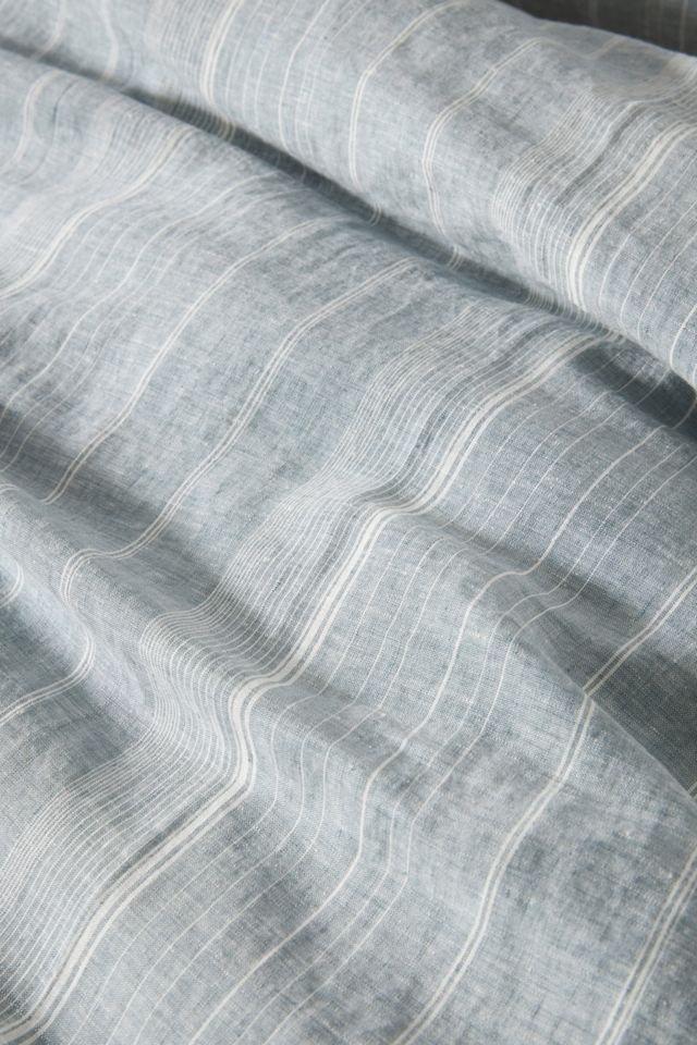 Avalon Striped Linen Duvet Cover #2