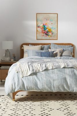 Avalon Striped Linen Duvet Cover