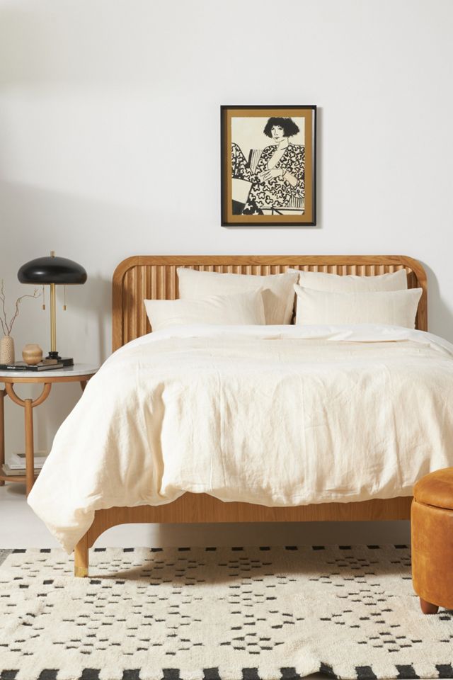 Avalon Striped Linen Euro Sham #1