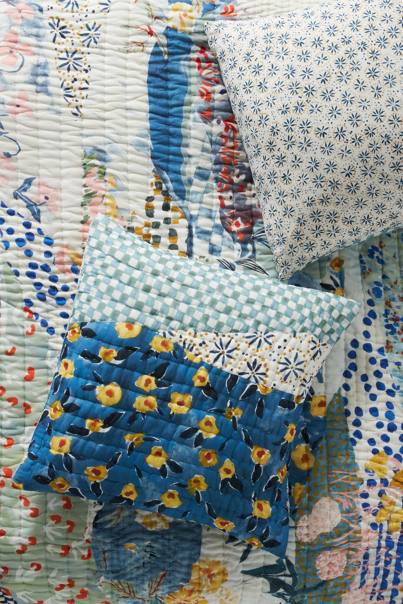 Rosalind Cotton Voile Printed Euro Sham