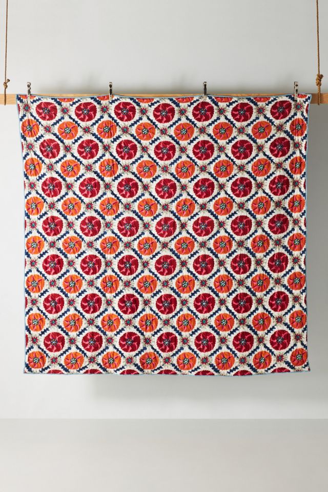 Anna Spiro Screen-Printed Suzani Quilt #2