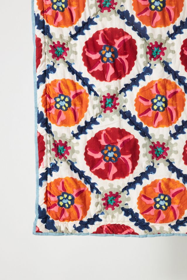 Anna Spiro Screen-Printed Suzani Quilt #4