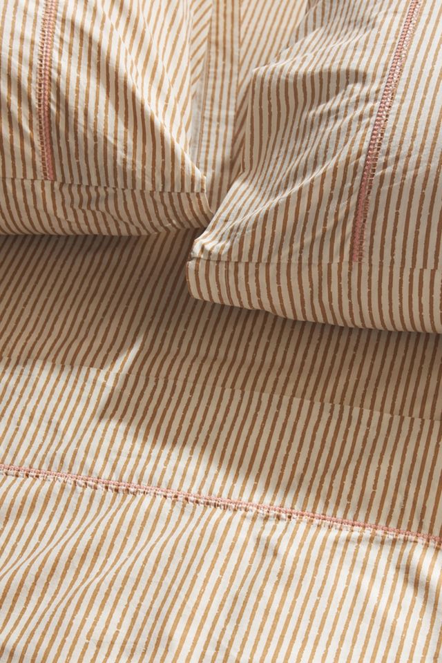 Amber Lewis for Anthropologie Pacey Organic Cotton Sheet Set #1
