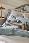Ruffled Organic Spa Sateen Duvet Cover