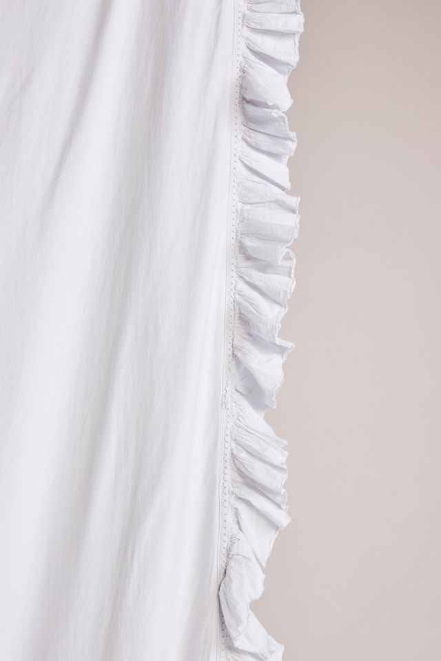Organic Cotton Spa Sateen Ruffled Duvet Cover #4