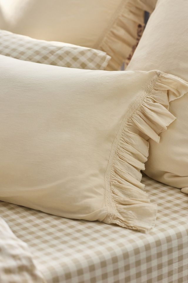 Organic Cotton Spa Sateen Ruffled Duvet Cover #1