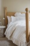 Ruffled Organic Spa Sateen Duvet Cover
