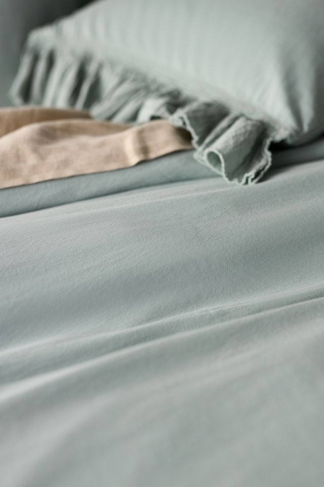 Organic Cotton Spa Sateen Ruffled Duvet Cover #1