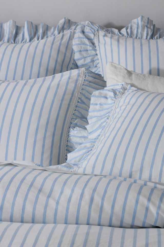Organic Cotton Spa Sateen Ruffled Duvet Cover #1