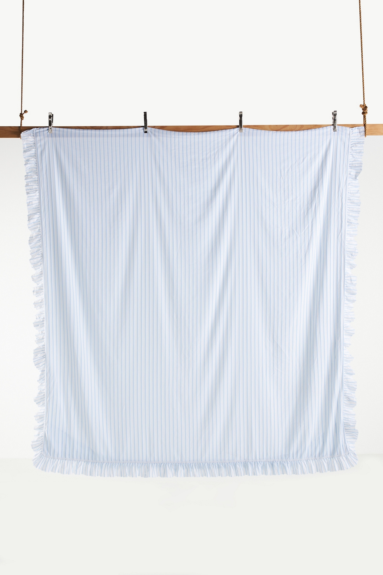Organic Cotton Spa Sateen Ruffled Duvet Cover