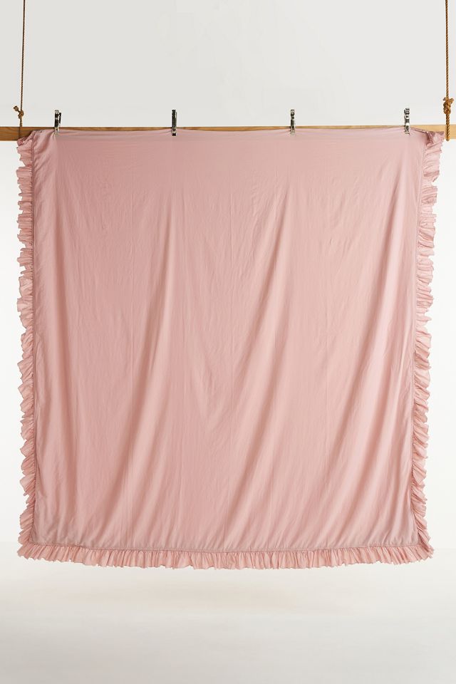 Organic Cotton Spa Sateen Ruffled Duvet Cover #3