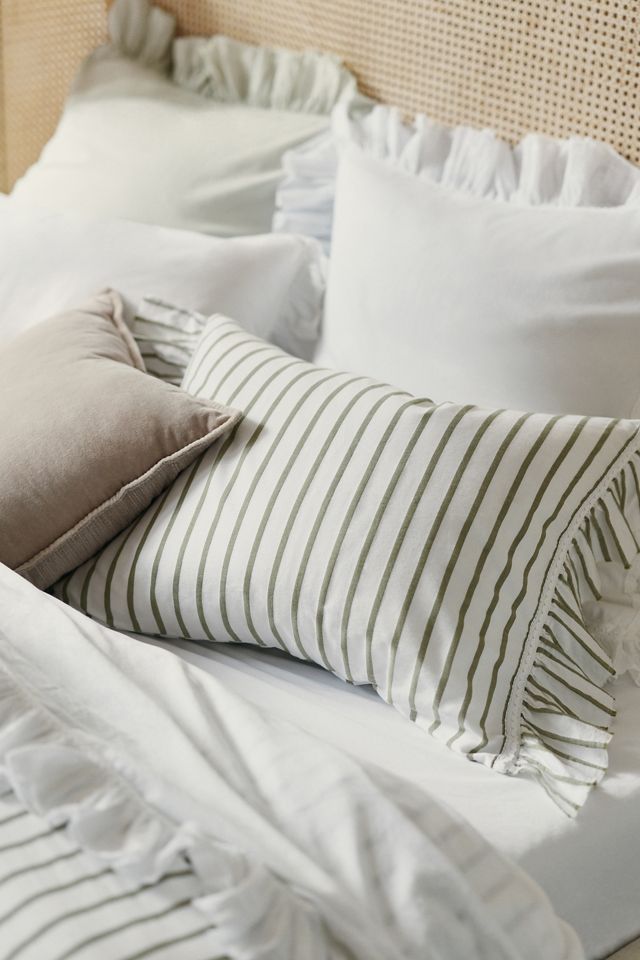 Organic Cotton Spa Sateen Ruffled Duvet Cover #2