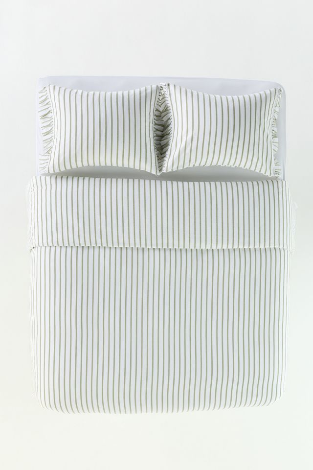 Organic Cotton Spa Sateen Ruffled Duvet Cover #4