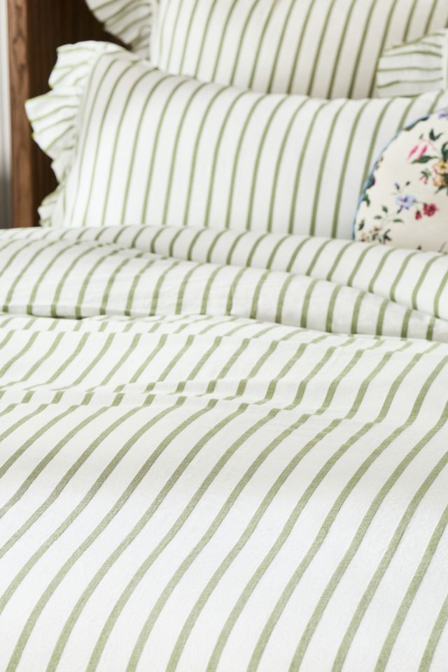 Organic Cotton Spa Sateen Ruffled Duvet Cover #1