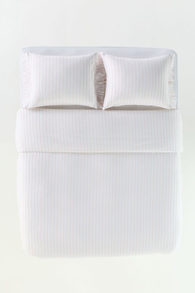 Organic Cotton Spa Sateen Ruffled Duvet Cover #2