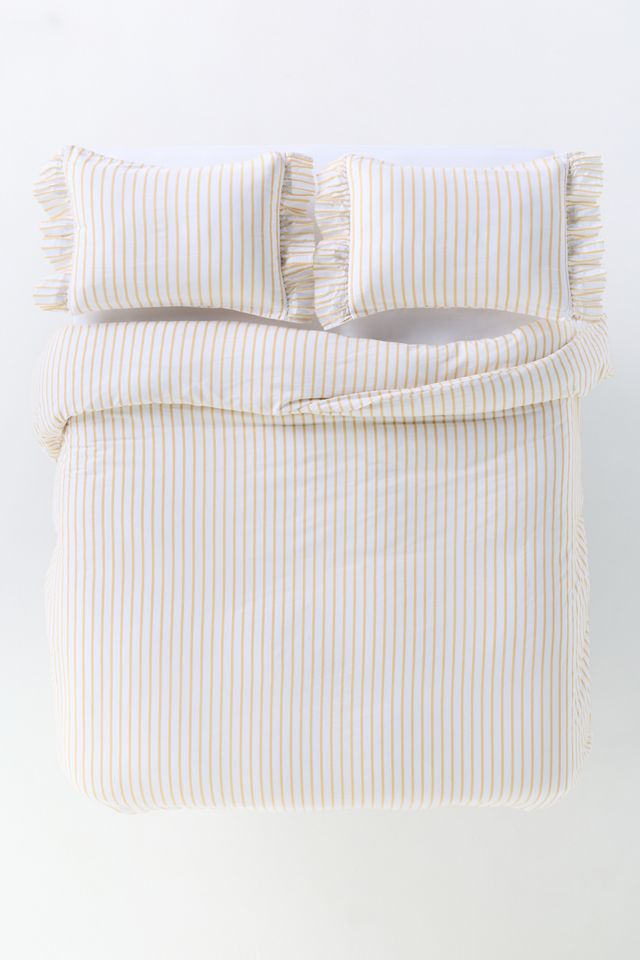 Organic Cotton Spa Sateen Ruffled Duvet Cover #2