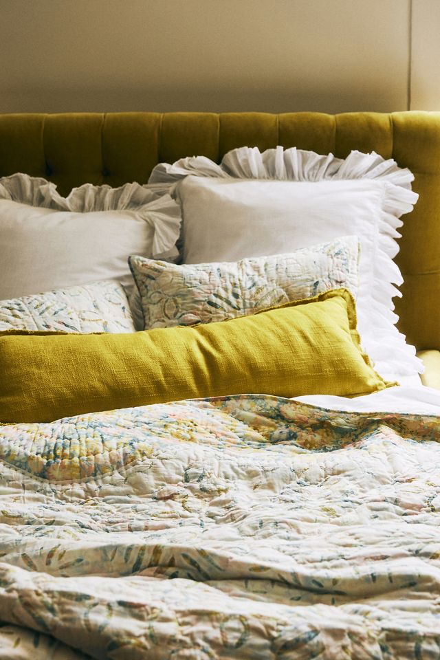 Organic Cotton Spa Sateen Ruffled Euro Sham #1