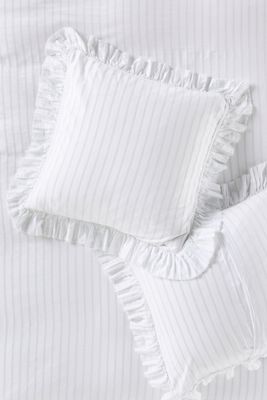Organic Cotton Spa Sateen Ruffled Euro Sham