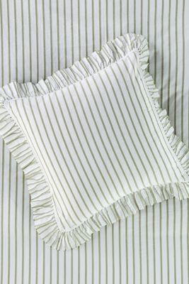 Organic Cotton Spa Sateen Ruffled Euro Sham