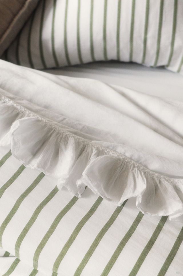 Organic Cotton Spa Sateen Ruffled Sheet Set #3