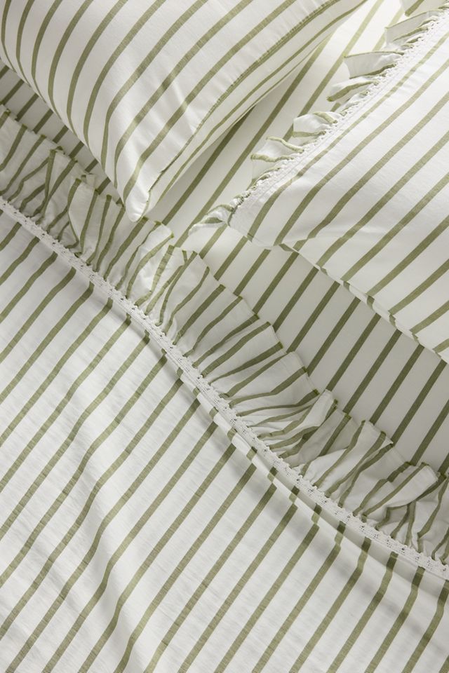 Organic Cotton Spa Sateen Ruffled Sheet Set #1