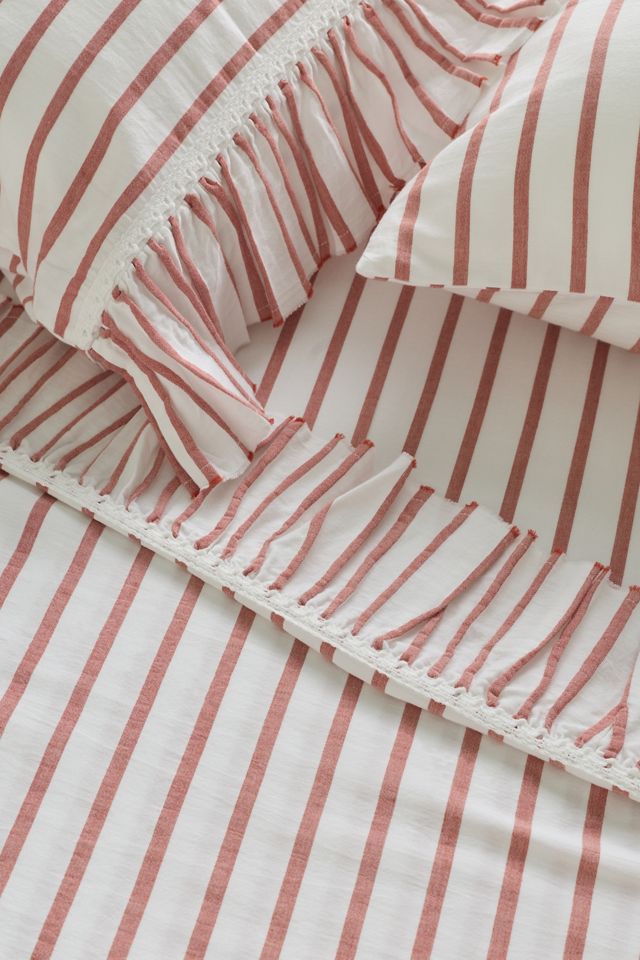 Organic Cotton Spa Sateen Ruffled Sheet Set #1