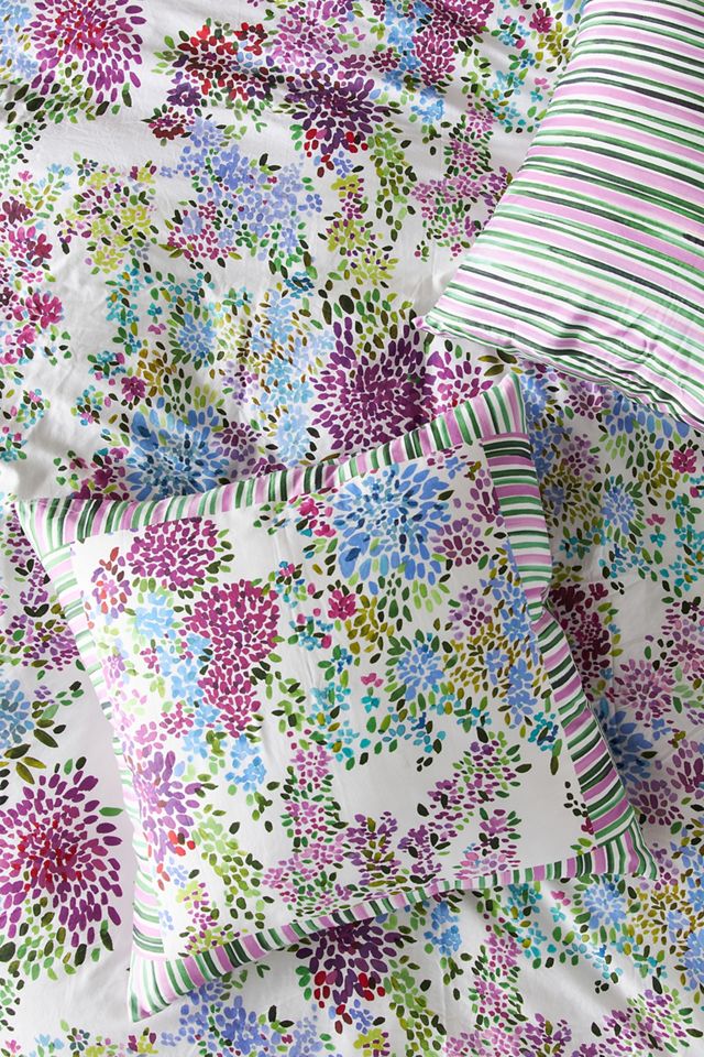 Hydrangea Organic Sateen Euro Sham Anthropologie