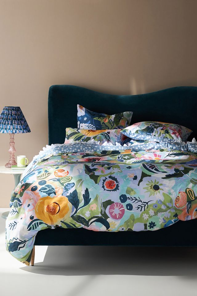 Karley Organic Sateen Duvet Cover​ | Anthropologie Singapore - Women's  Clothing, Accessories & Home