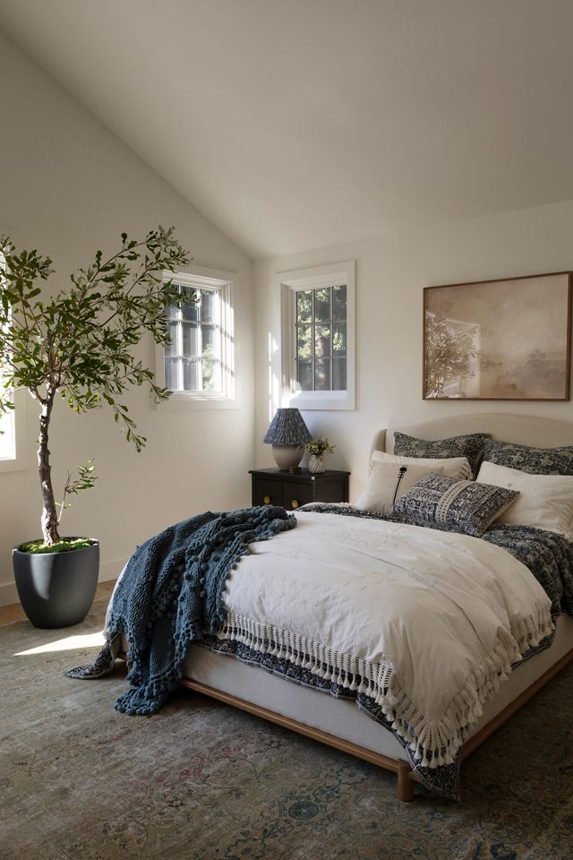 Amber Lewis for Anthropologie Embroidered Hillview Duvet Cover #6