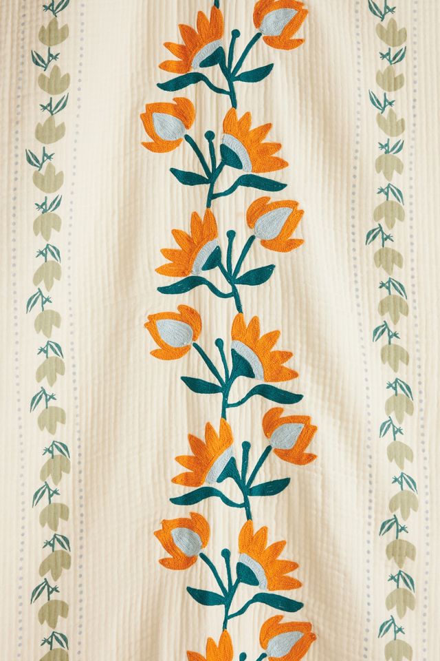 Embroidered Bevin Duvet Cover #5