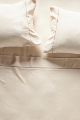 Embroidered Linen Blend Sheet Set