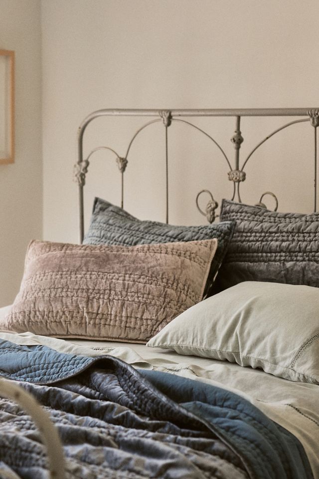 Embroidered Linen Blend Sheet Set #3