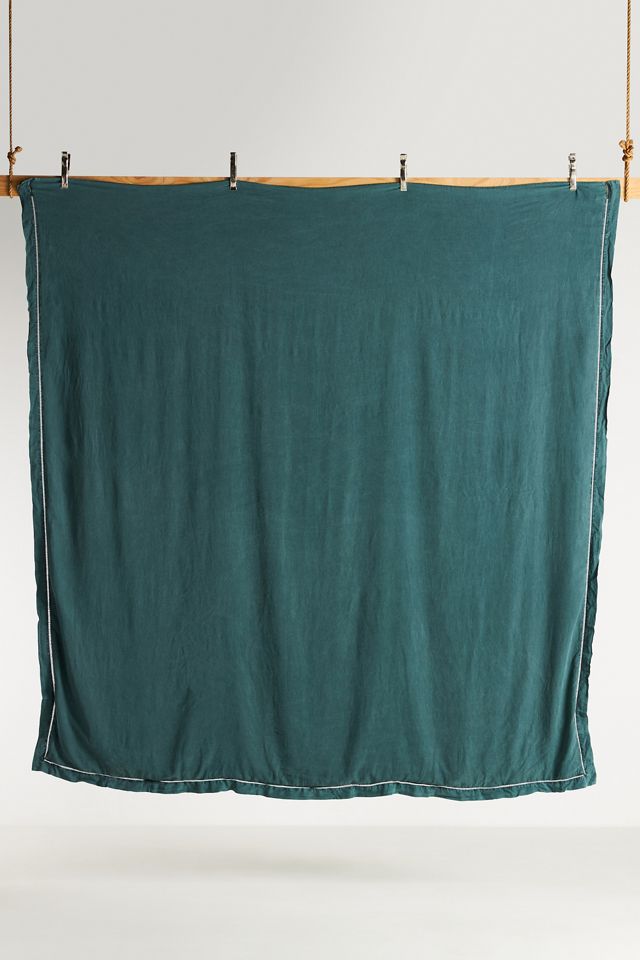 Embroidered Linen Blend Duvet Cover #2