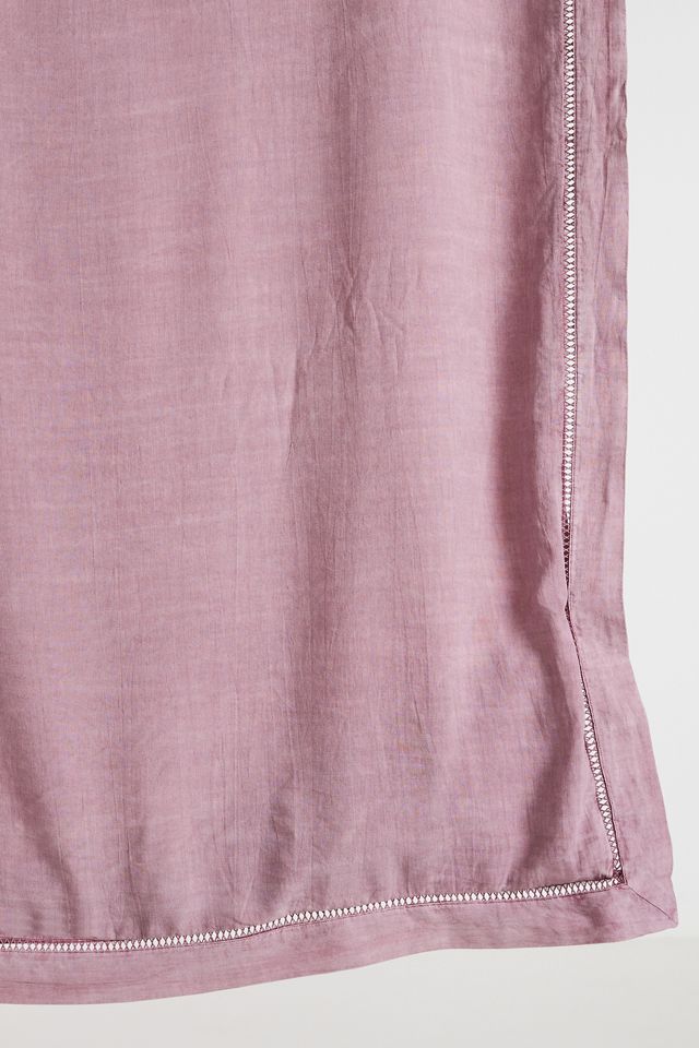 Embroidered Linen Blend Duvet Cover #4