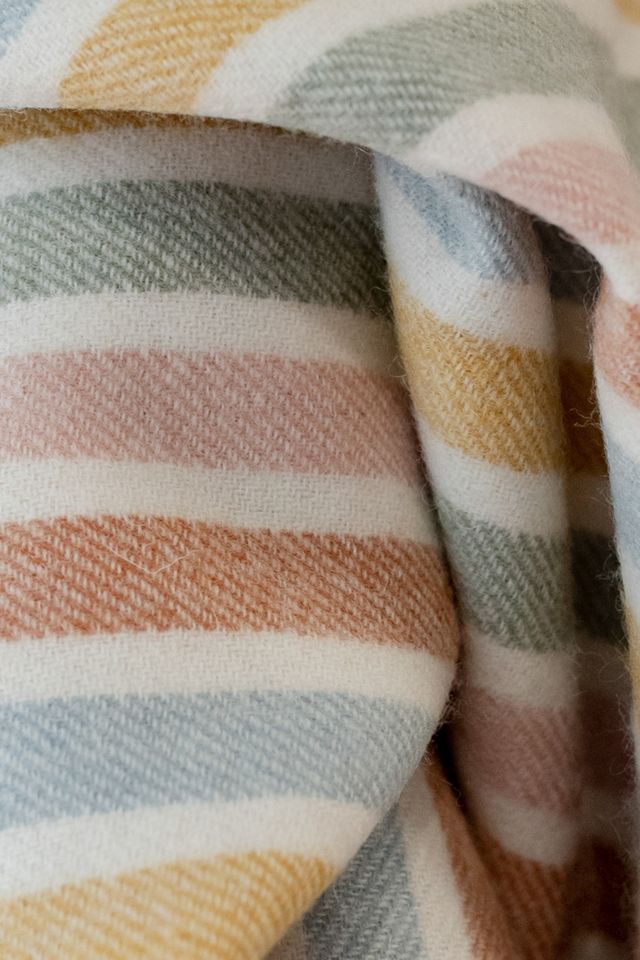 Couverture rayée en laine d'agneau The Tartan Blanket Co.  #1
