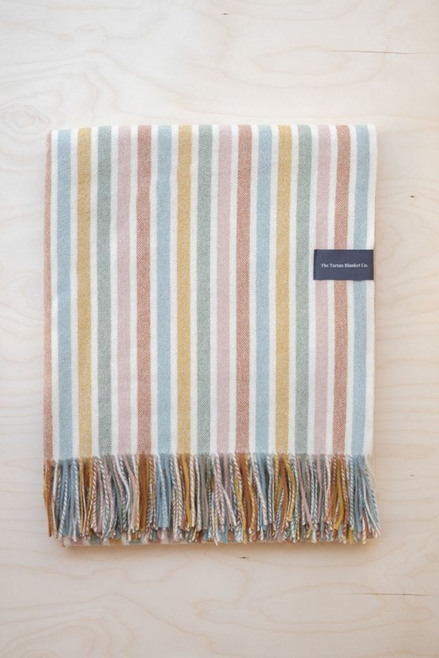 Couverture rayée en laine d'agneau The Tartan Blanket Co.  #2