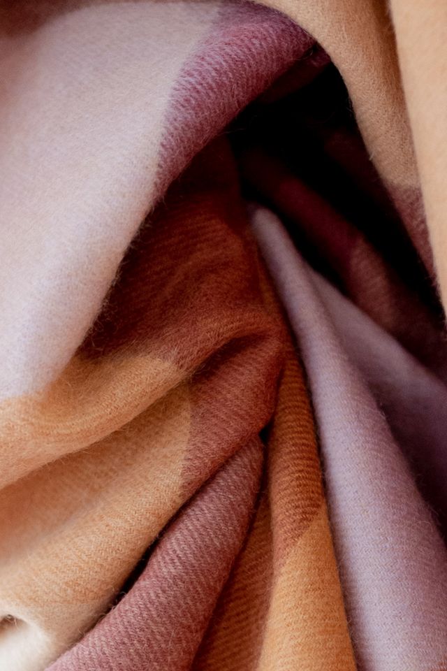 The Tartan Blanket Co. Lambswool Checked Blanket #1