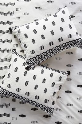 Bellina Clipped Jacquard Shams, Set of 2