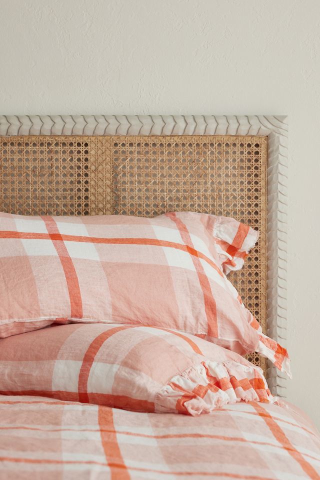 Taies d'oreiller en lin à carreaux Society of Wanderers, Ensemble de 2 #1