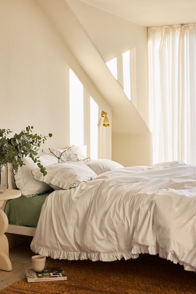 Sukun Provence Olive Cotton Sateen Bedding Set #1