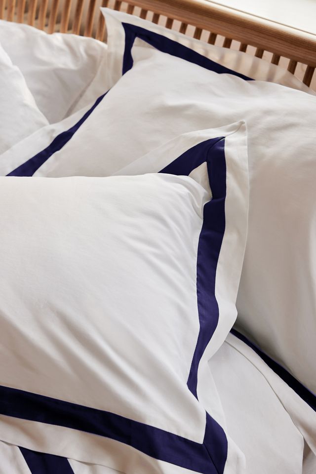 Sukun Notting Hill Navy Cotton Sateen Bedding Set #1