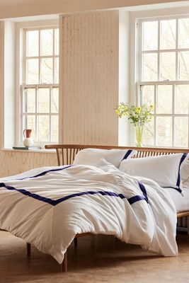 Sukun Notting Hill Navy Cotton Sateen Bedding Set
