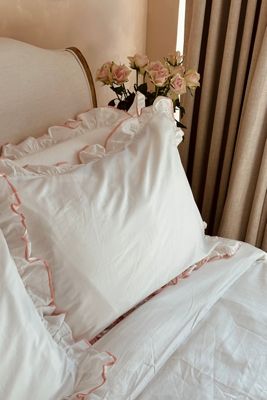 Sukun Provence Dusty Pink Cotton Sateen Pillowcase, Set of 2