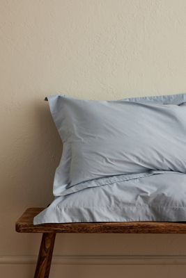 Dip & Doze Nordic Sky Edged Organic Cotton Percale Pillowcase, Set of 2